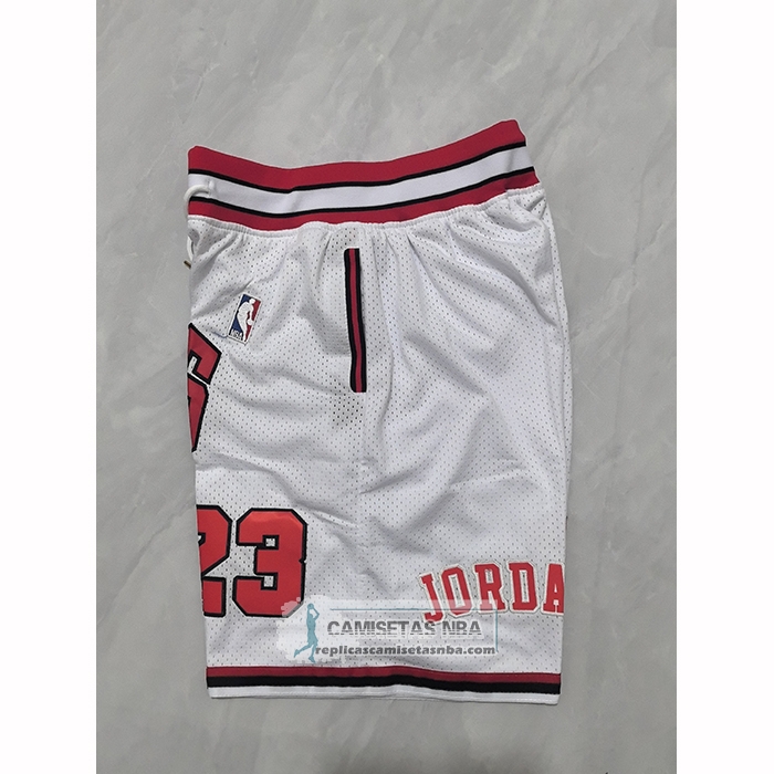 Pantalone Chicago Bulls Mitchell & Ness Just Don 1997-98 Blanco